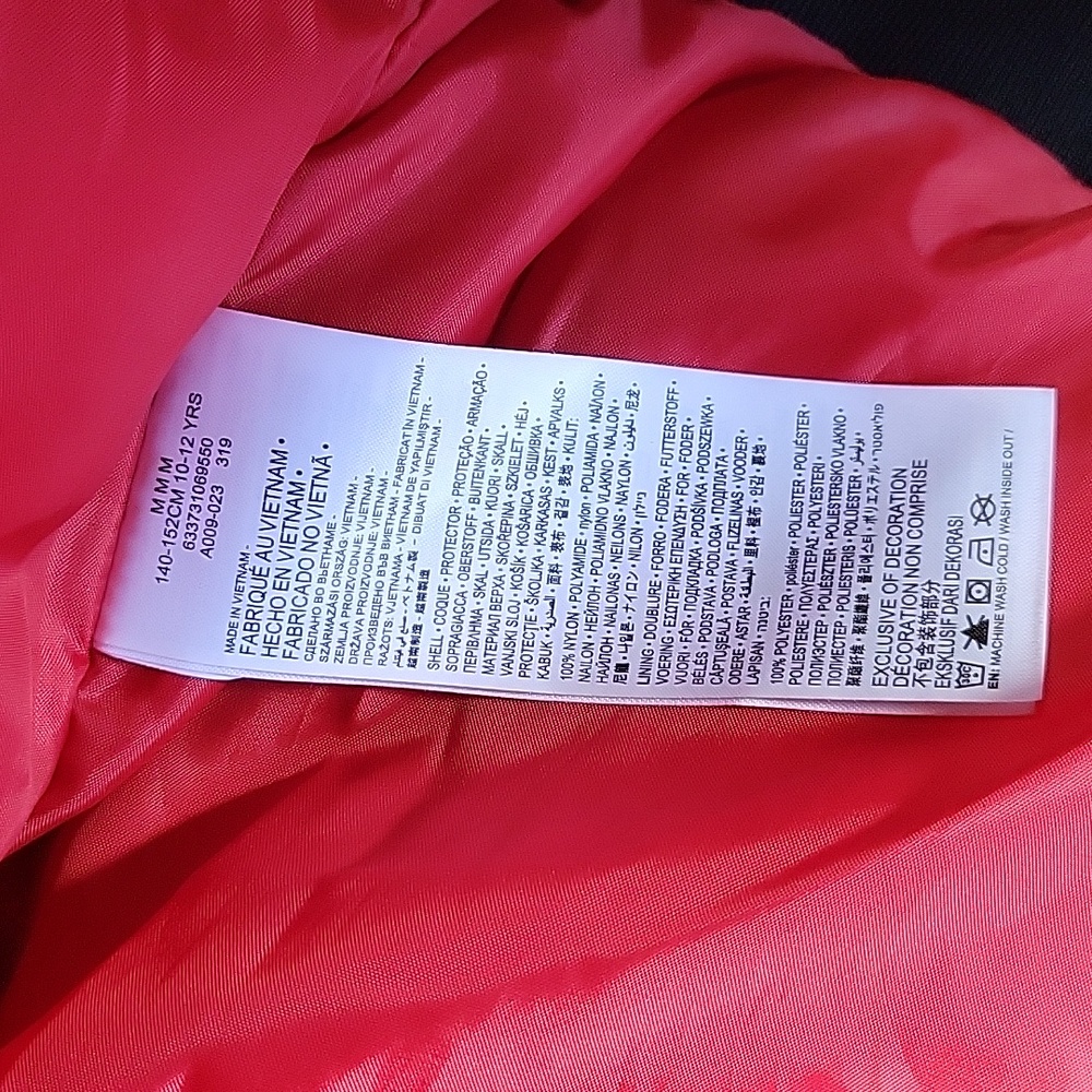 Levi's satin bomber jacket, black, size M, 10-12 years - Picture 7 of 10